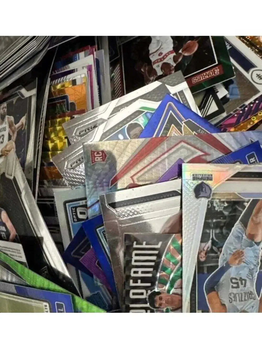 50 CARD PREMIUM TOPLOADED CARD LOT MYSTERY PACK MIXED (MLB NFL NBA) RC/INSERTS